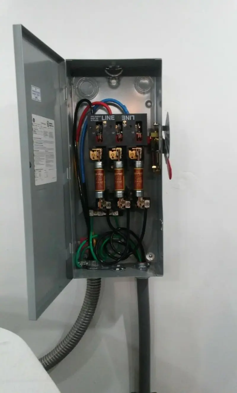 Three-phase disconnect switch installed for Electrical Wiring & Rewiring in Lincolnton